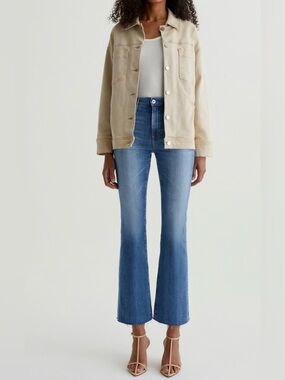 AG Denim Farrah Boot Crop High Waist Jeans Size 31